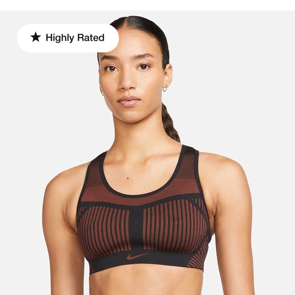 Nike FE/NOM Flyknit Non-Padded High-Support Sports Bra